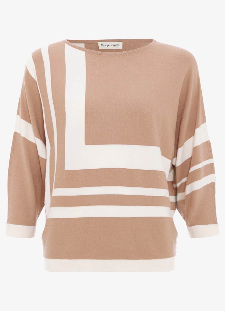 Pulover Geri Phase Eight din tricot fin cu imprimeu