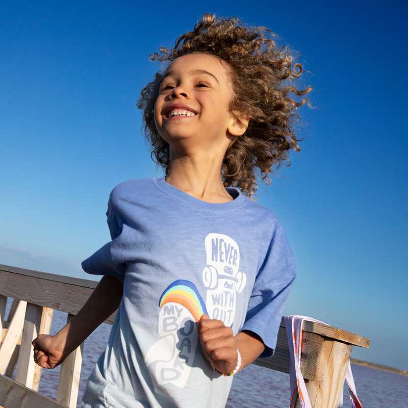 T-shirt garçon skate bleu Catimini