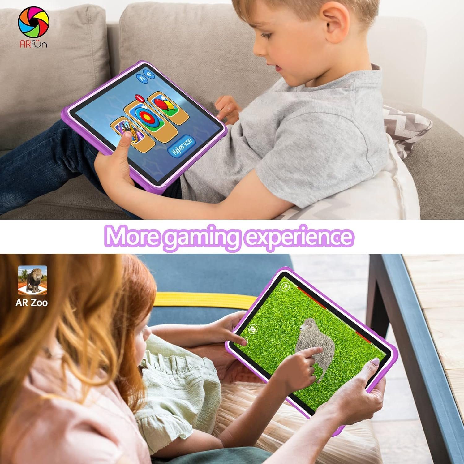 PRITOM 3G Telefon Tablet, Kindersicherung, WiFi, 6000mAh, Quad Core Prozessor Tablet (10