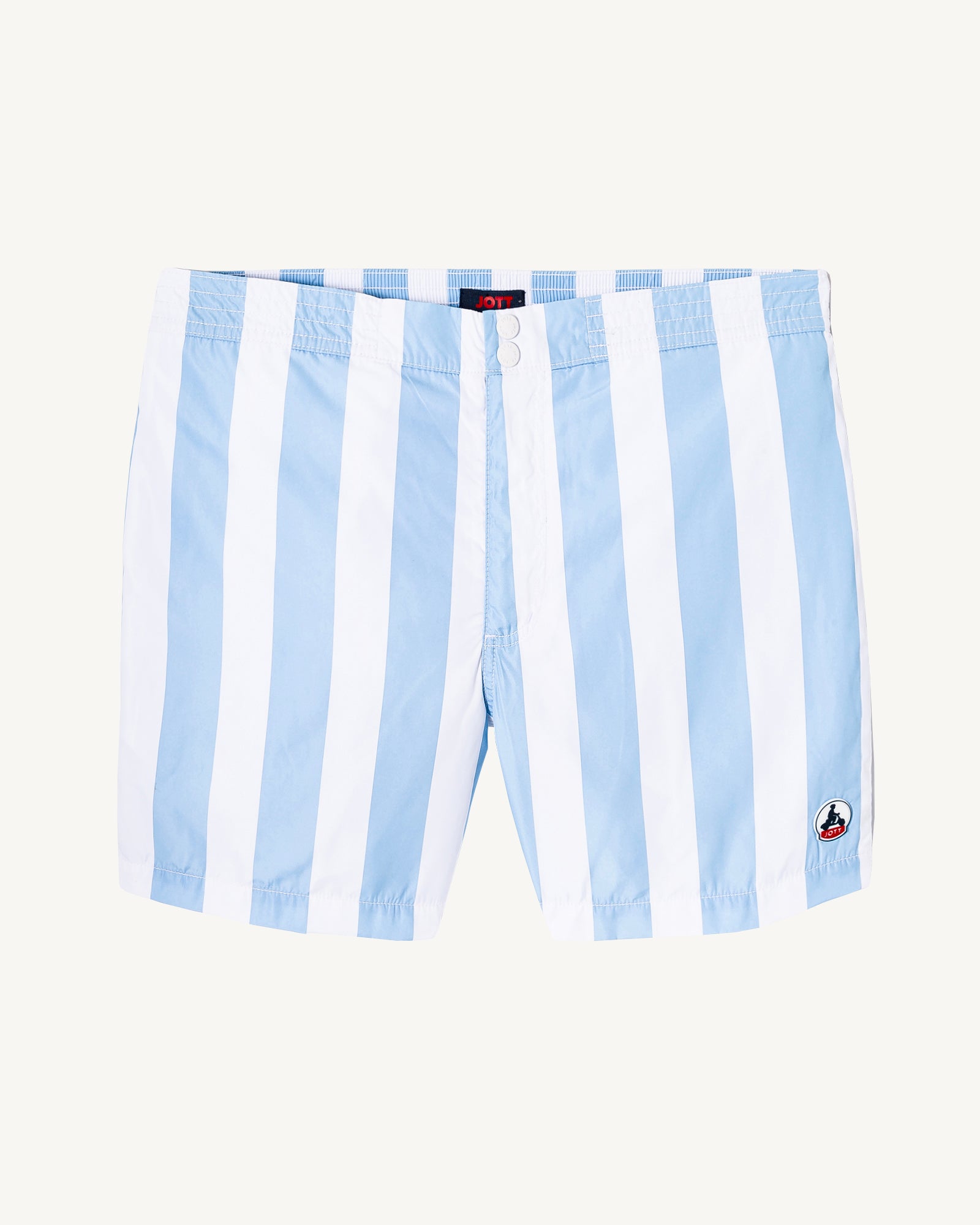 Short de bain Rayure bleu clair/Blanc Dov