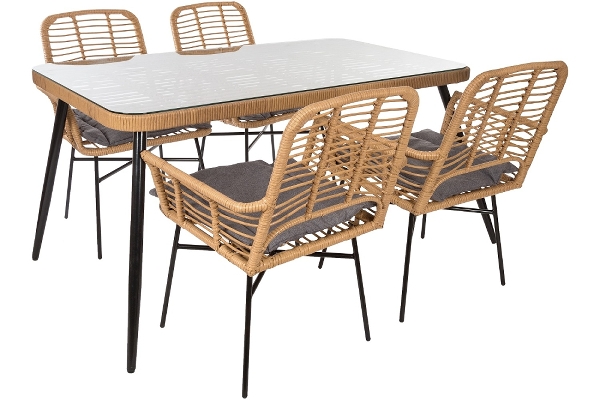MyFlair Garten 5er Sitzgarnitur