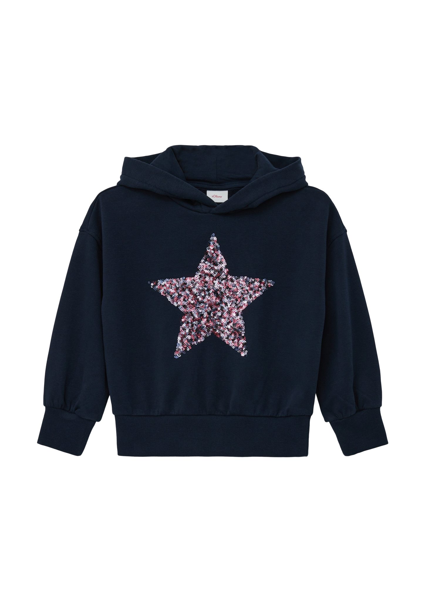 s.Oliver Sweatshirt Sweatshirt mit Pailletten-Stern Pailletten