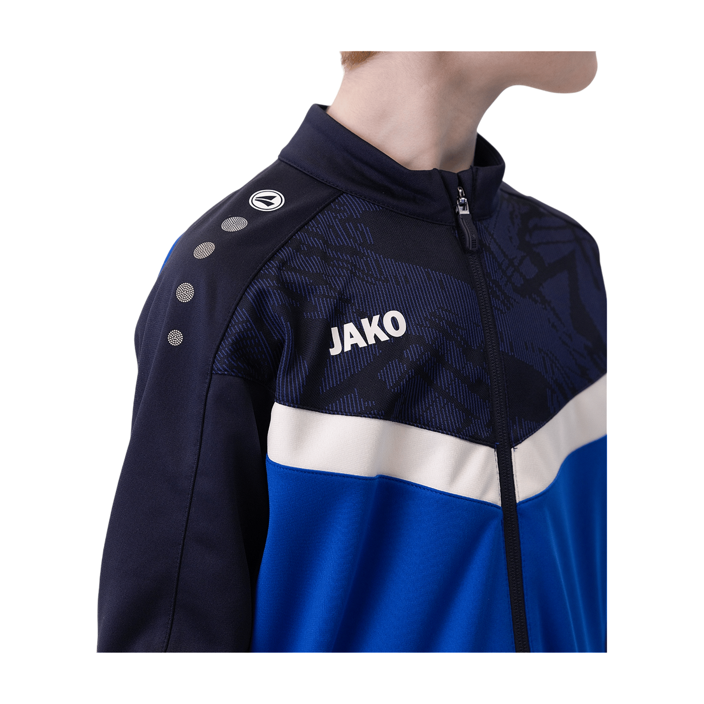 JAKO Iconic Polyesterjacke Kids Blau F403