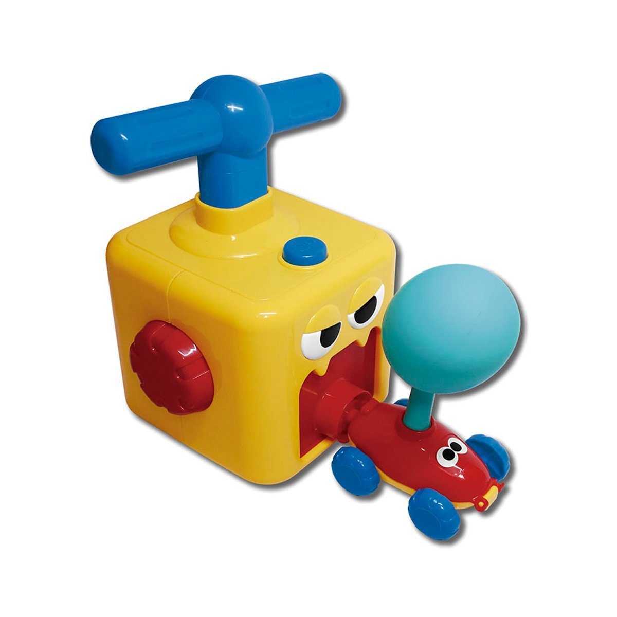 Starlyf Spielzeug-Auto Balloon Racer, (Spar-Set, 22-tlg), mit Luftballon angetriebenes Auto und Rakete + 12 Ballons