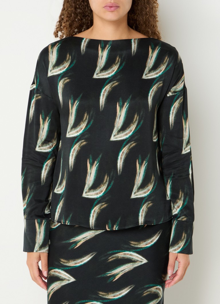 Vanilia Forest Fade top with print