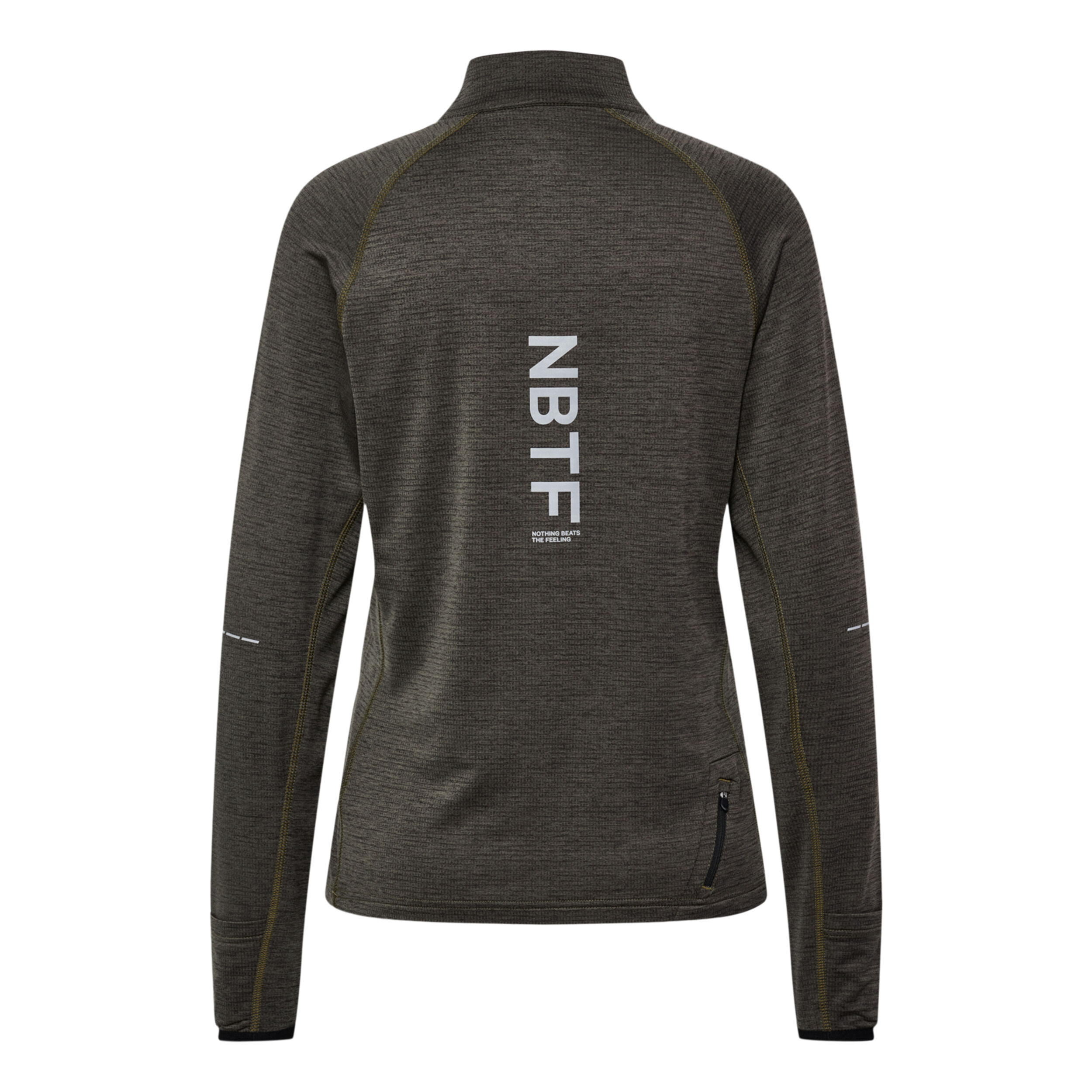 Pace Half-Zip Lauftop Damen - Grau