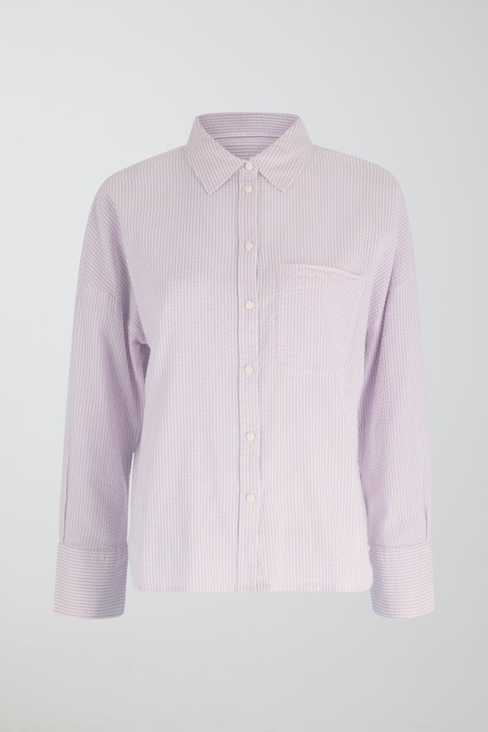 Seersucker pyjamas shirt