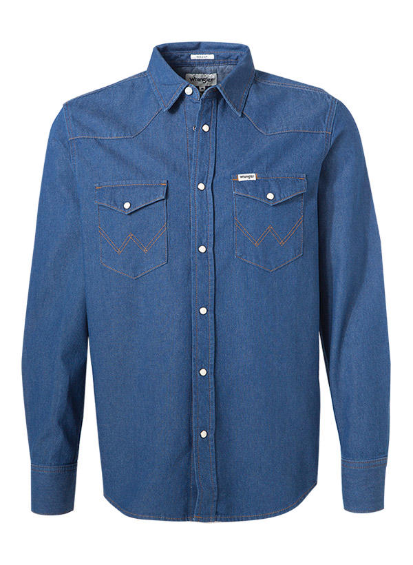 Wrangler, Jeanshemd, Baumwolle, dunkelblau