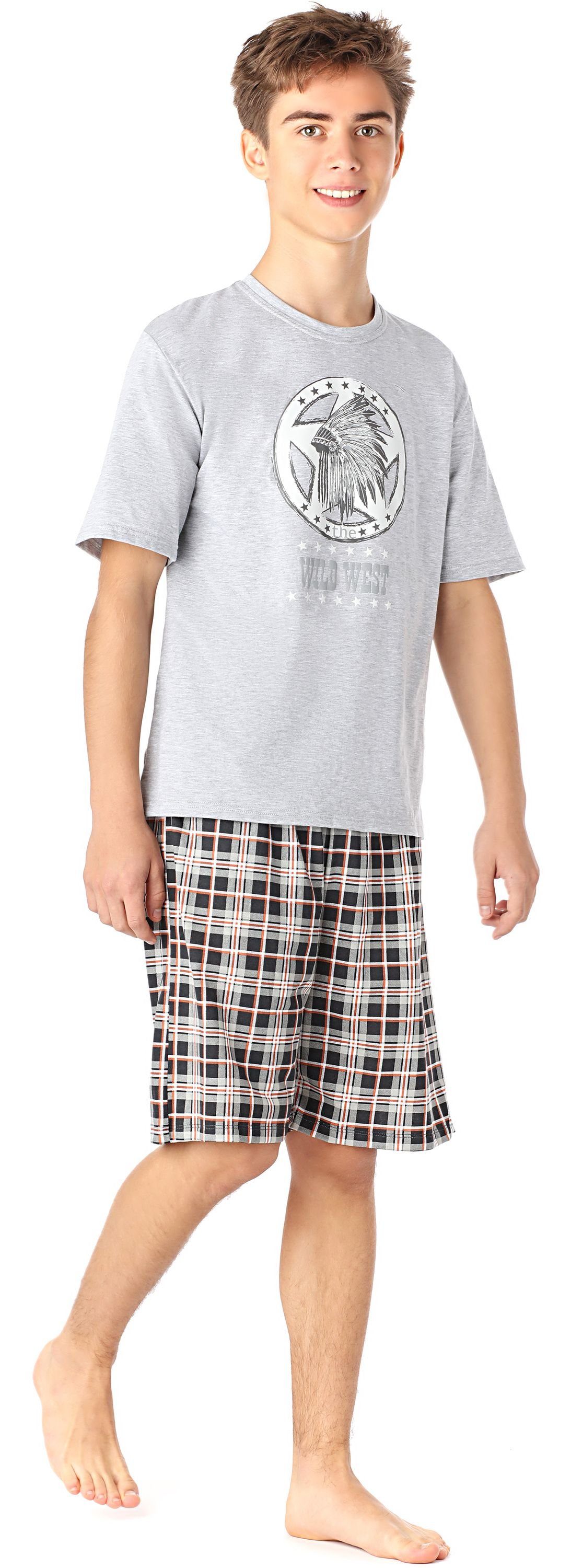 Timone Schlafanzug Jungen Pyjama Langarm Baumwolle Set Zweiteiliger Schlafanzug Hausanzug