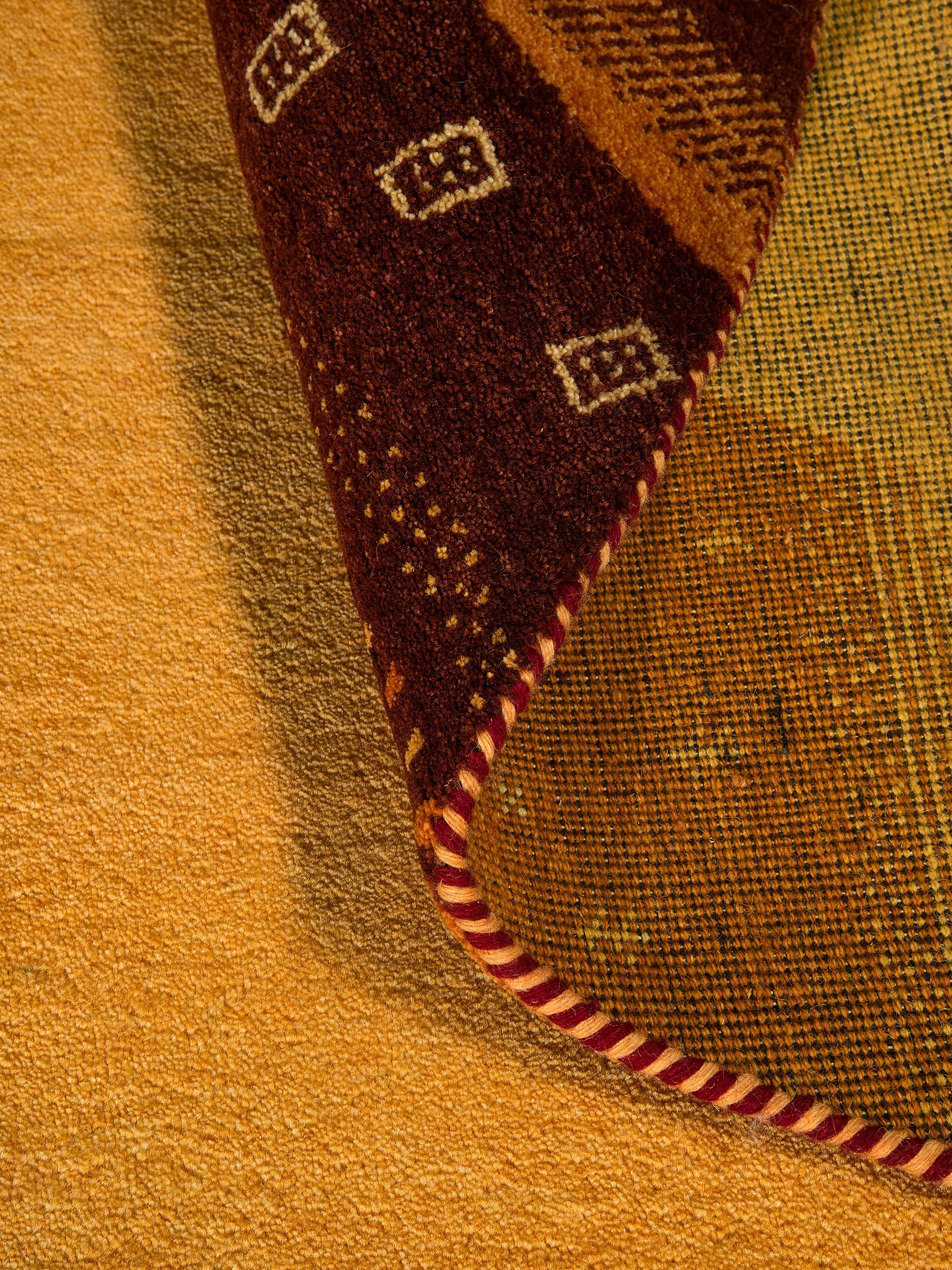 Odisha Gabbeh ca. 247 x 247 cm, Unikat / Einzelstück