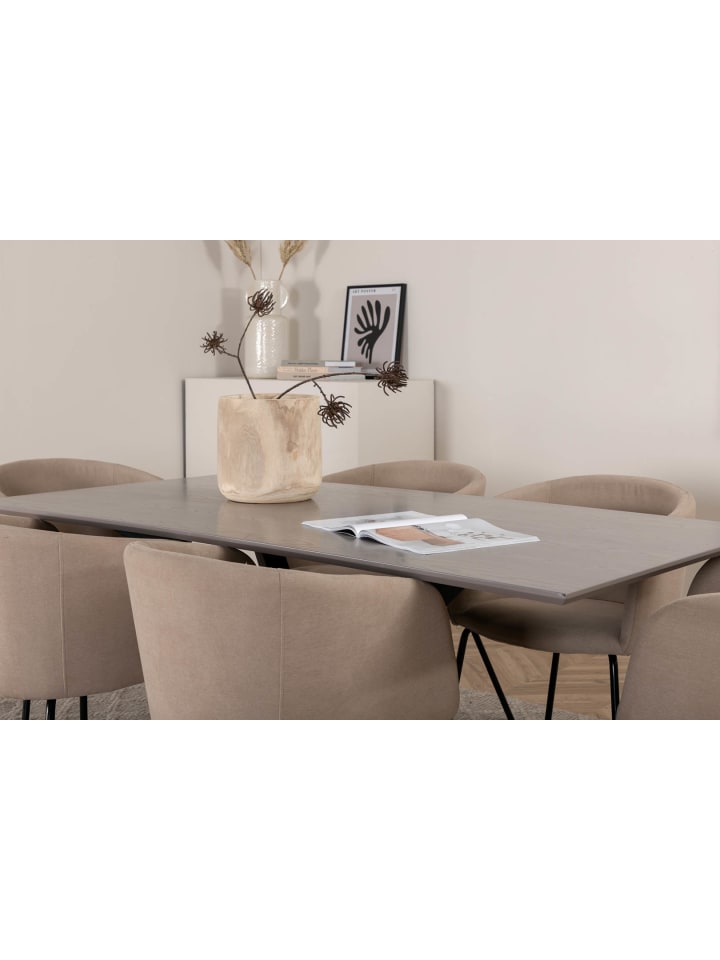 ebuy24 Essgruppe Piazza 10 (7-teilig) Beige 90 x 180 cm günstig kaufen onesize