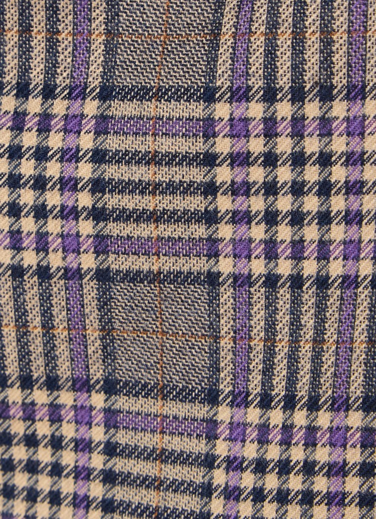 Expresso Blazer with check pattern and flap pockets