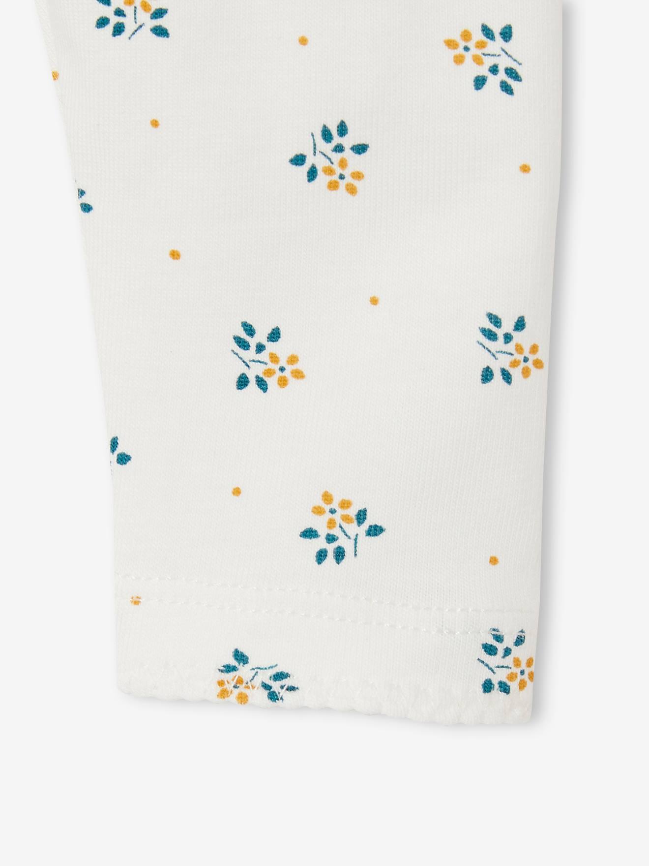 Vertbaudet 2er-Pack Baby Leggings BASIC Oeko-Tex - gedruckt hellbeige
