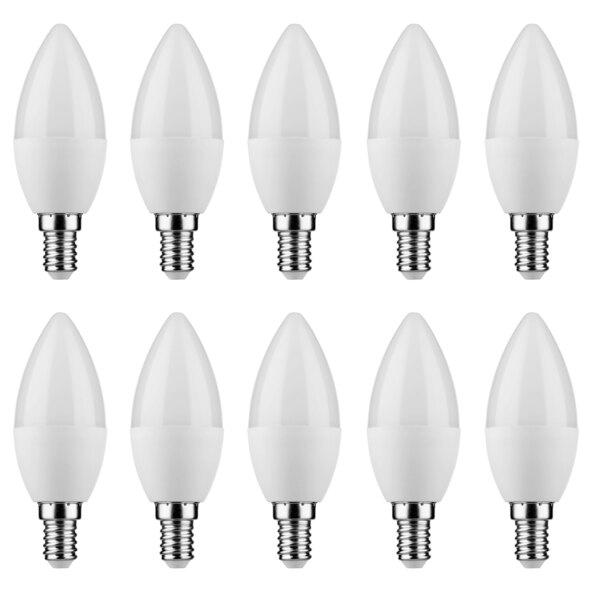 LED Leuchtmittel Kerze E14, 10er Set