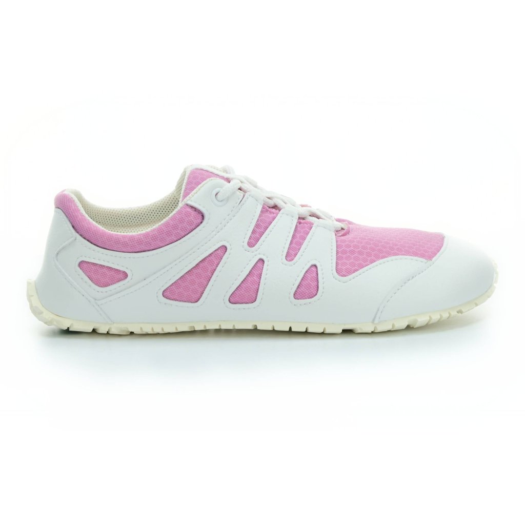 Ahinsa Chitra run rosa - weiß Barfußsneakers