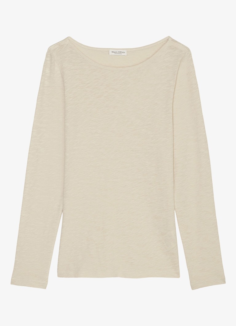 Marc O'Polo organic cotton long-sleeved shirt with boat neckline