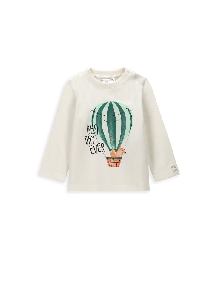 Coccodrillo T-shirt mit langen Ärmeln in ecru günstig kaufen