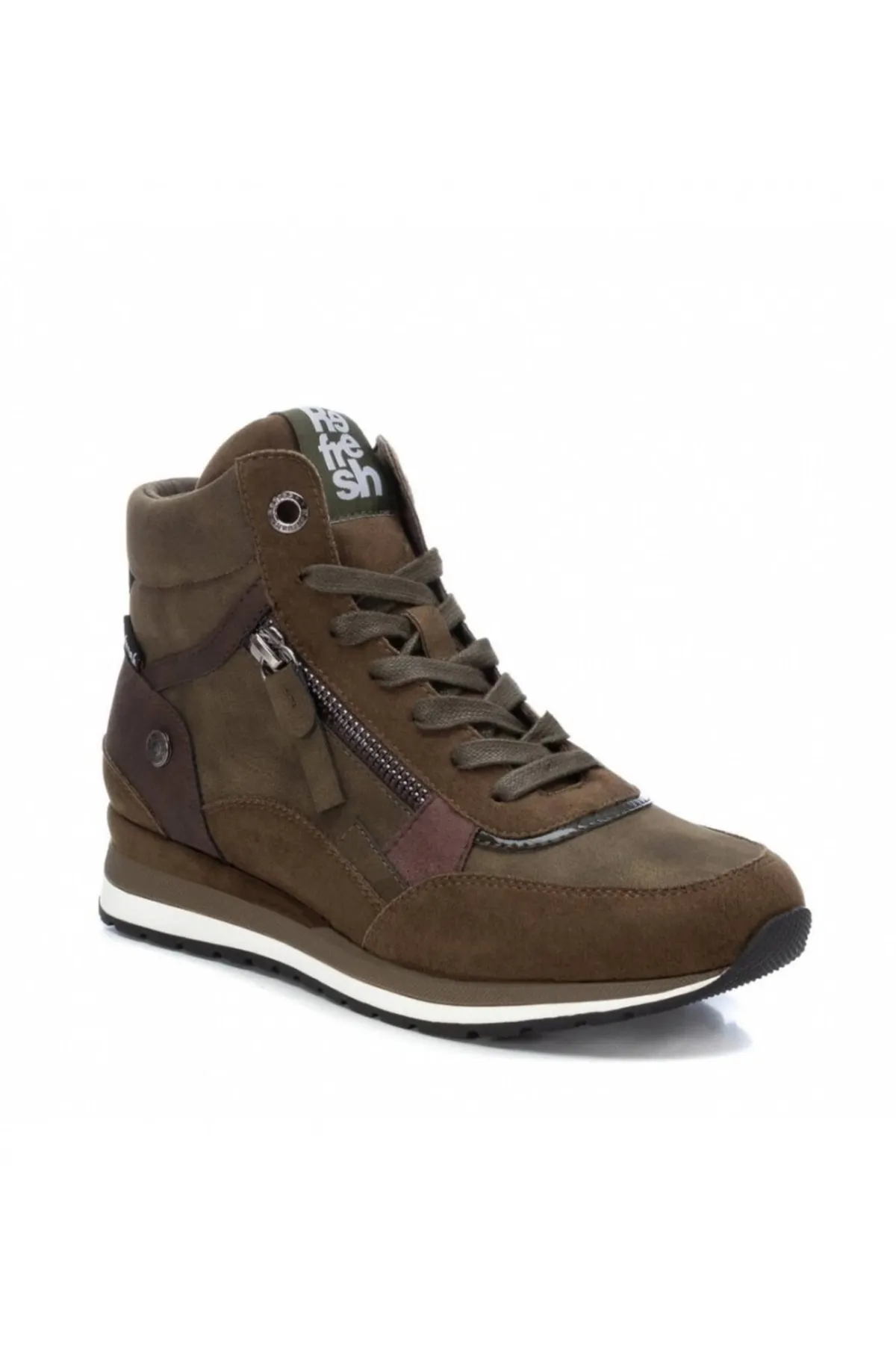 Refresh  Stiefelette - Khaki - Blockabsatz