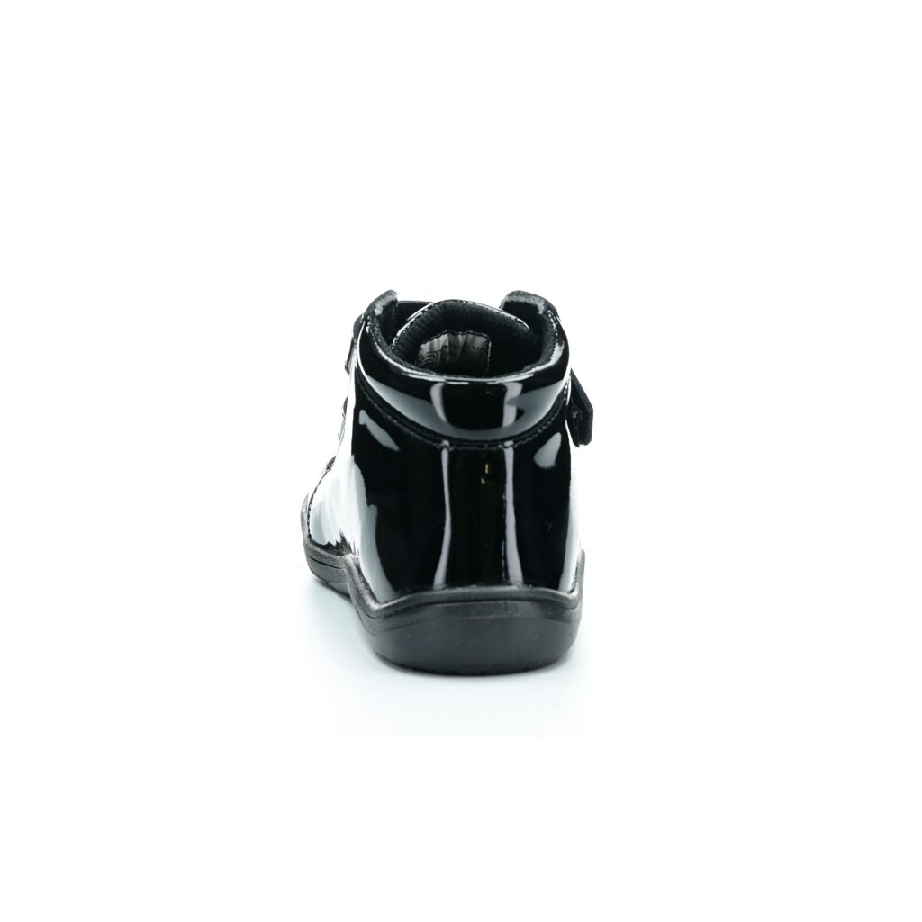 Baby Bare Febo Fall Shiny Black (mit Membran) Barfuß-Stiefeletten