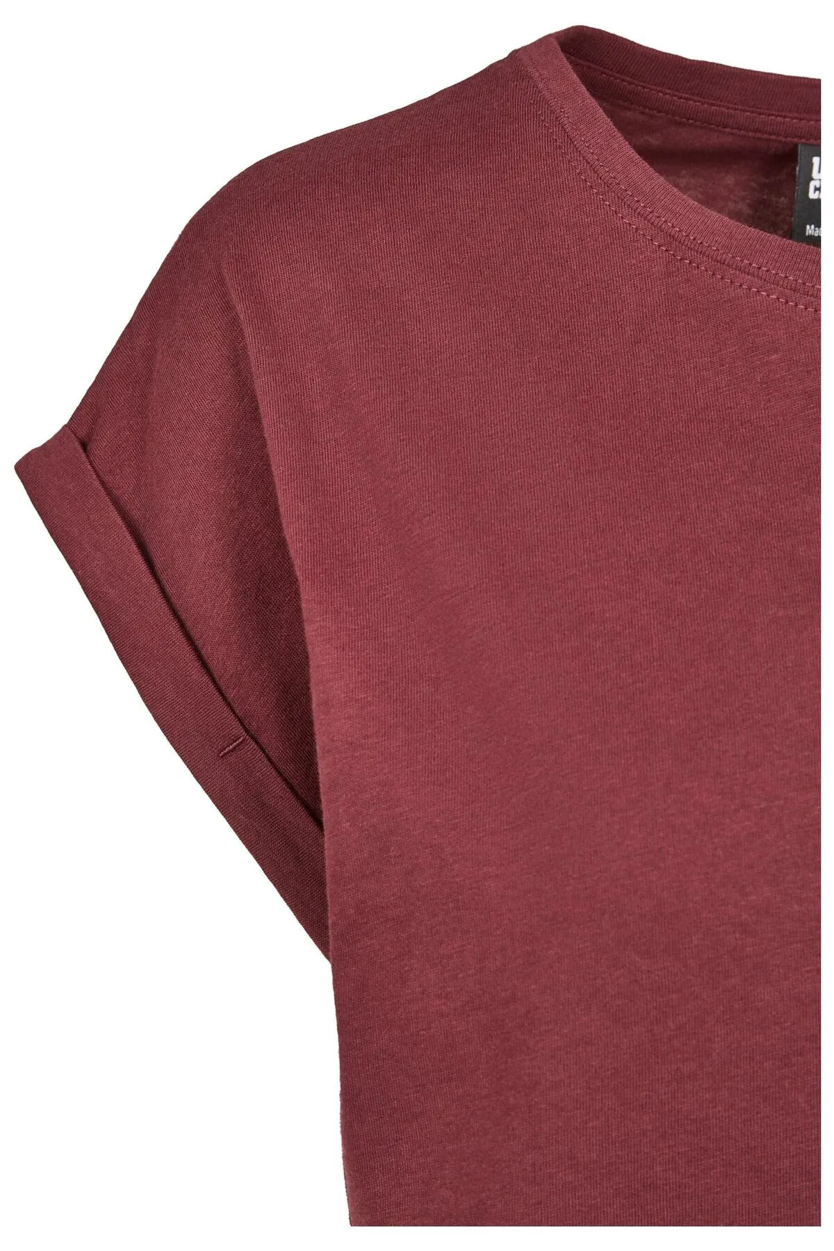 Urban Classics  Damen T-Shirt mit verlängerter Schulterpartie für Damen