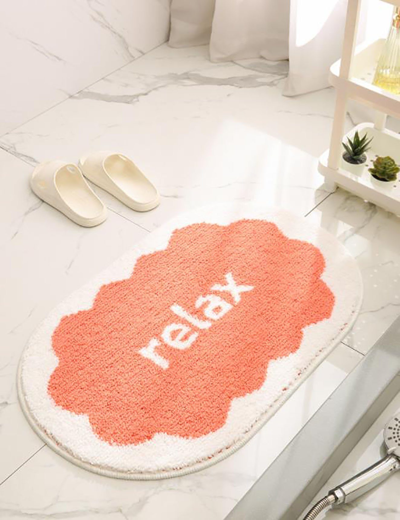 Antirutsch Teppichunterlage Badezimmer Türschwelle Fußmatte Creme Teppich, Tapferer Ping
