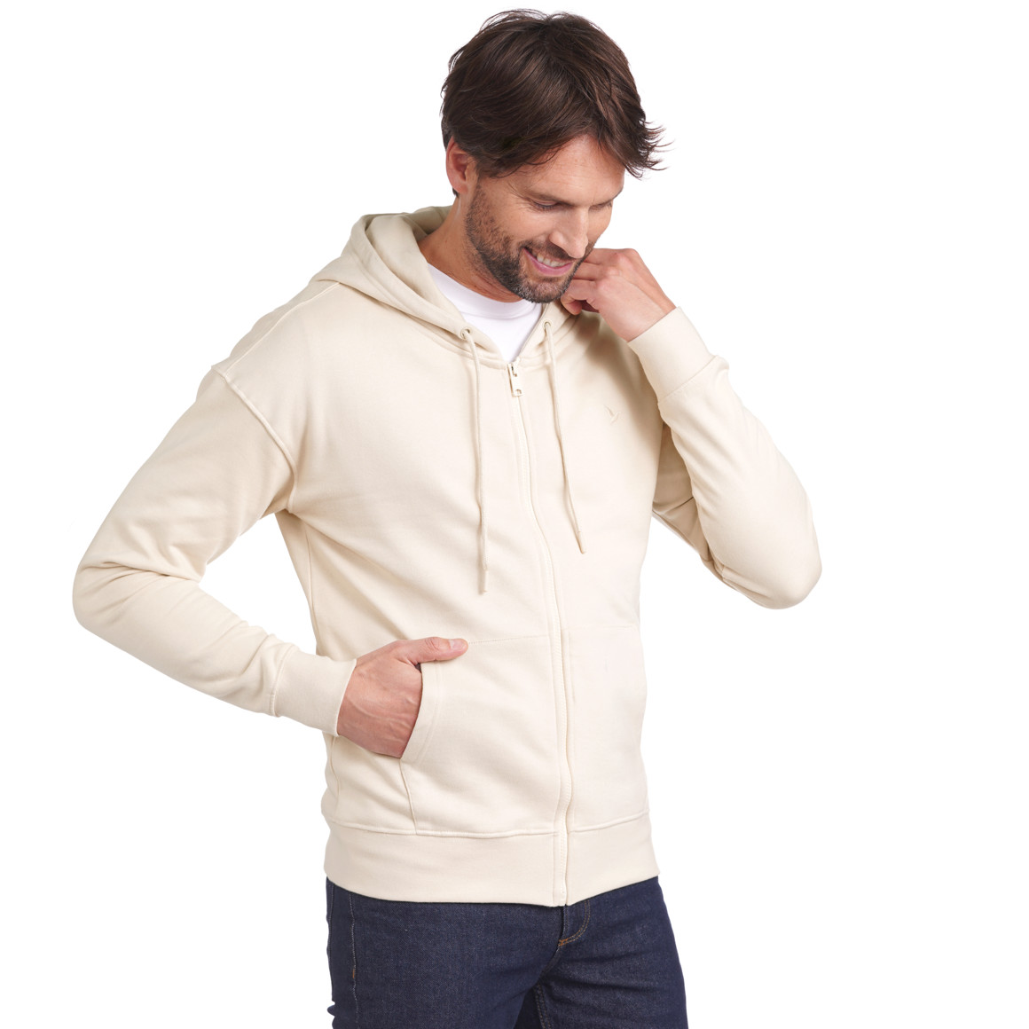 Herren Sweatjacke mit Kapuze