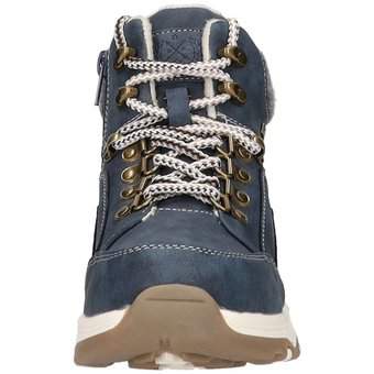 Via della Rosa Schnür Boots in blau