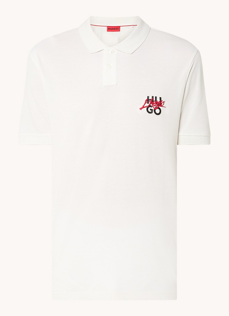 HUGO BOSS Dalog polo regular fit od piqué pamuka sa logom