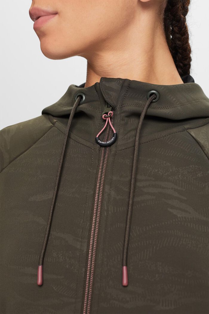 Gemusterte Active-Trainingsjacke, E-DRY