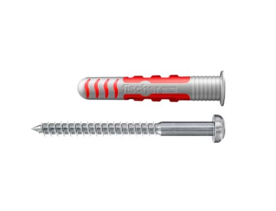 Fischer 557728 DuoSeal 8 x 48 cu șurub cu cap bombat din oțel inoxidabil A2