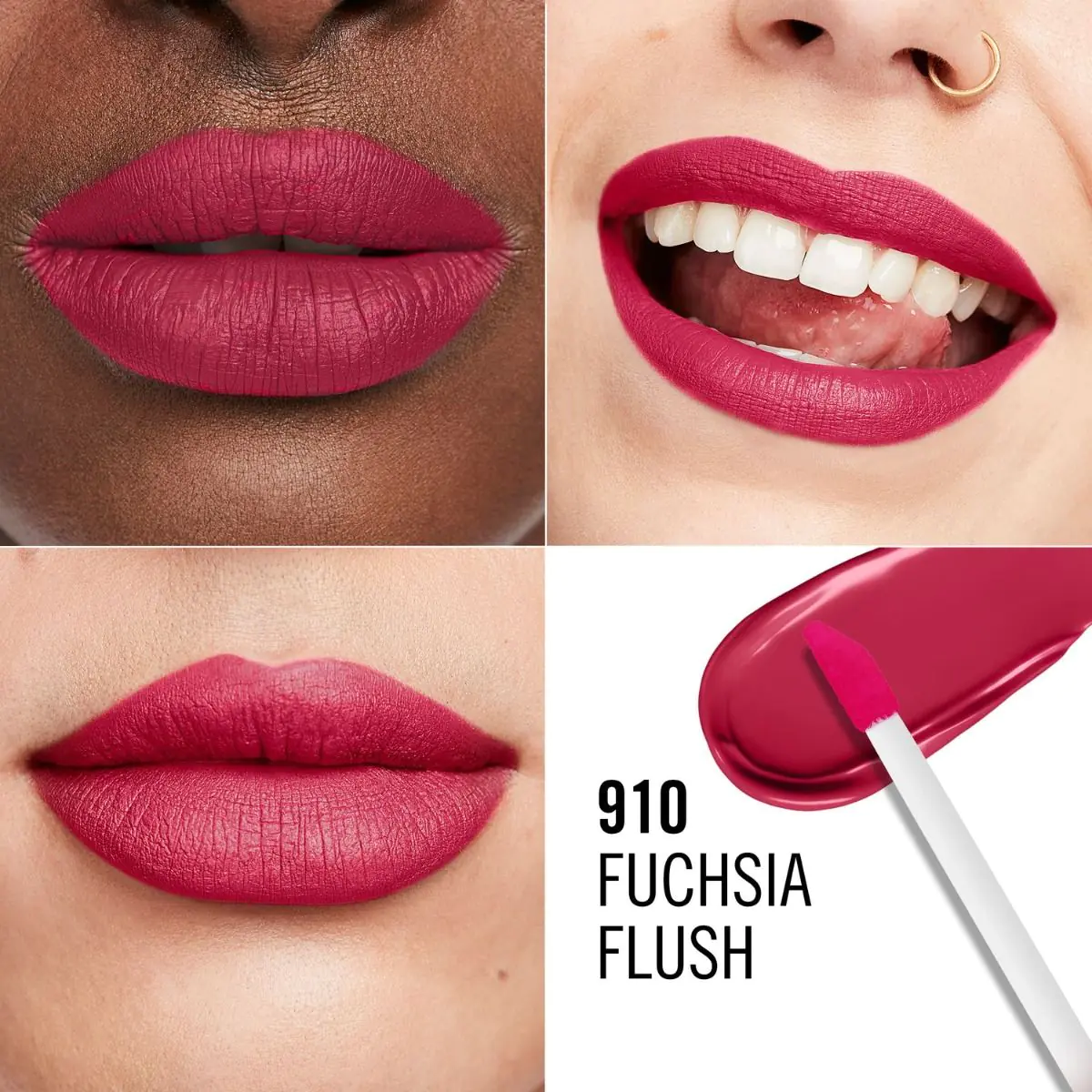 Rimmel Lasting Mega Matte Lipstick 910 Fuchsia Flush