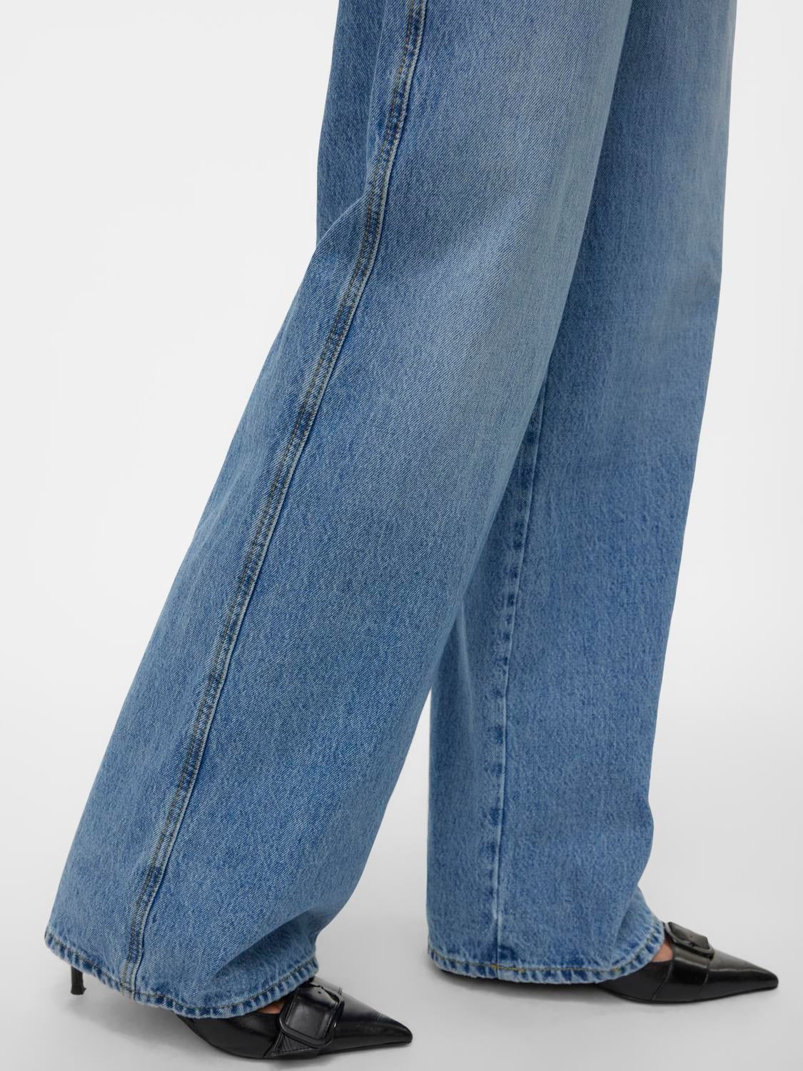 VMREMY Mid Rise Weit geschnitten Jeans