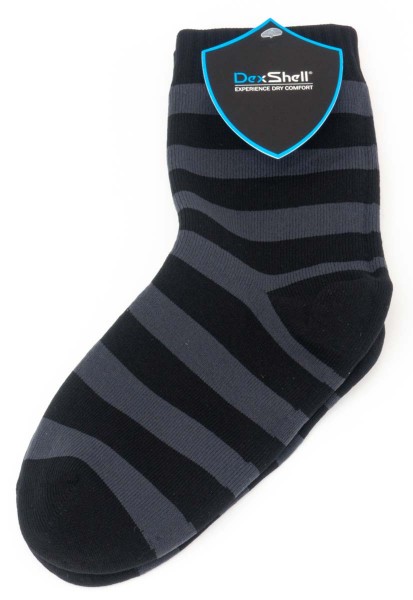 DexShell ~ wasserdichte Socke ~ Bambus ~ Schwarz/Grau