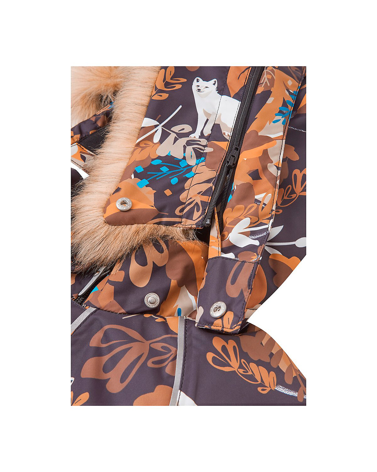 Schneeoverall Kapuze mit Fake Fur
