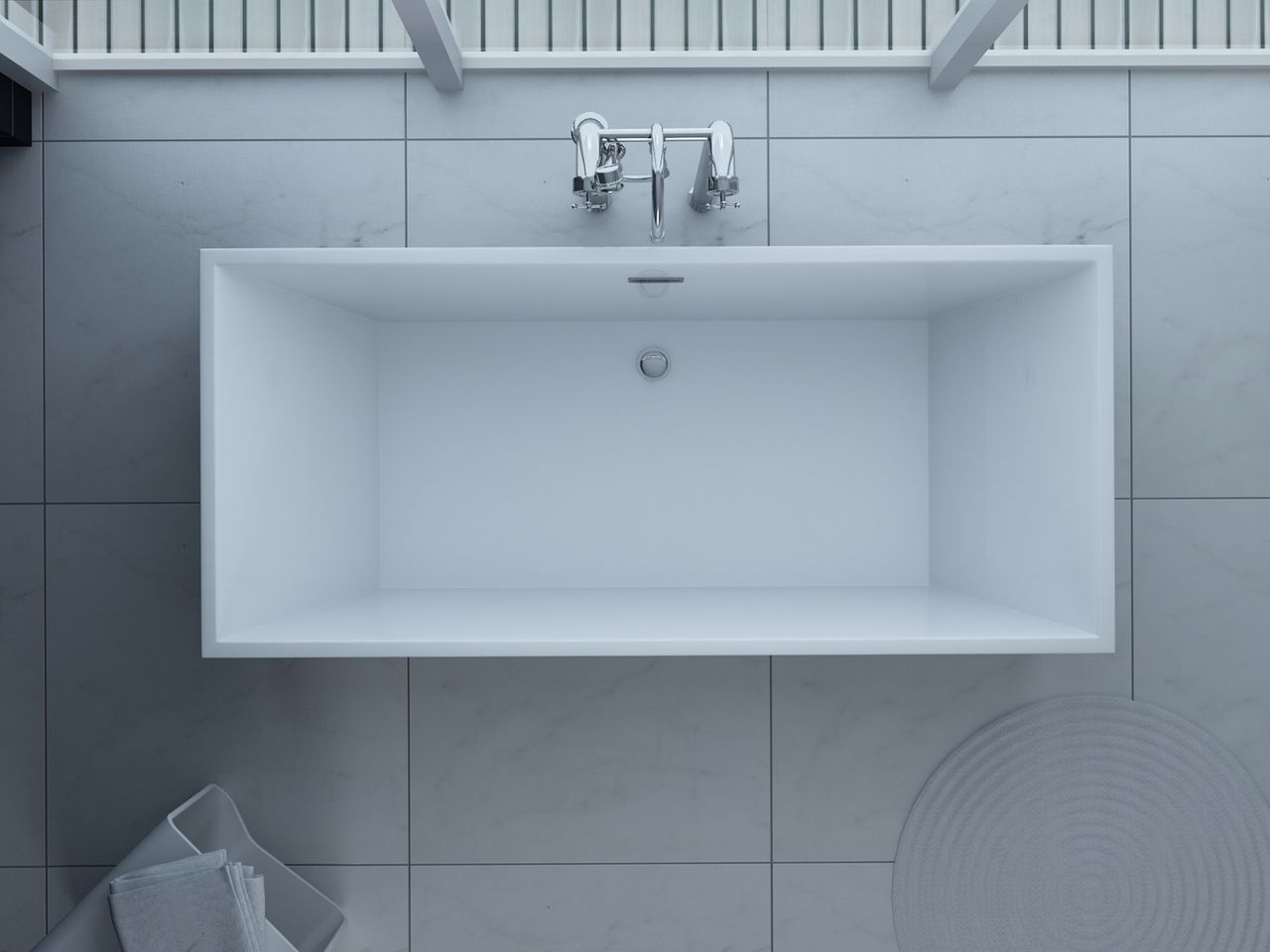 PureHaven freistehende Luxus Acryl-Badewanne 170x80 cm elegant inkl. Siphon Überlaufschutz leicht zu pflegende Oberfläche extra starker Rahmen Weiß