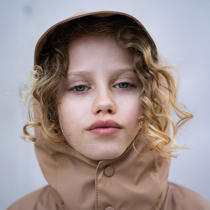 aarhus rain jacket caramel - Braun