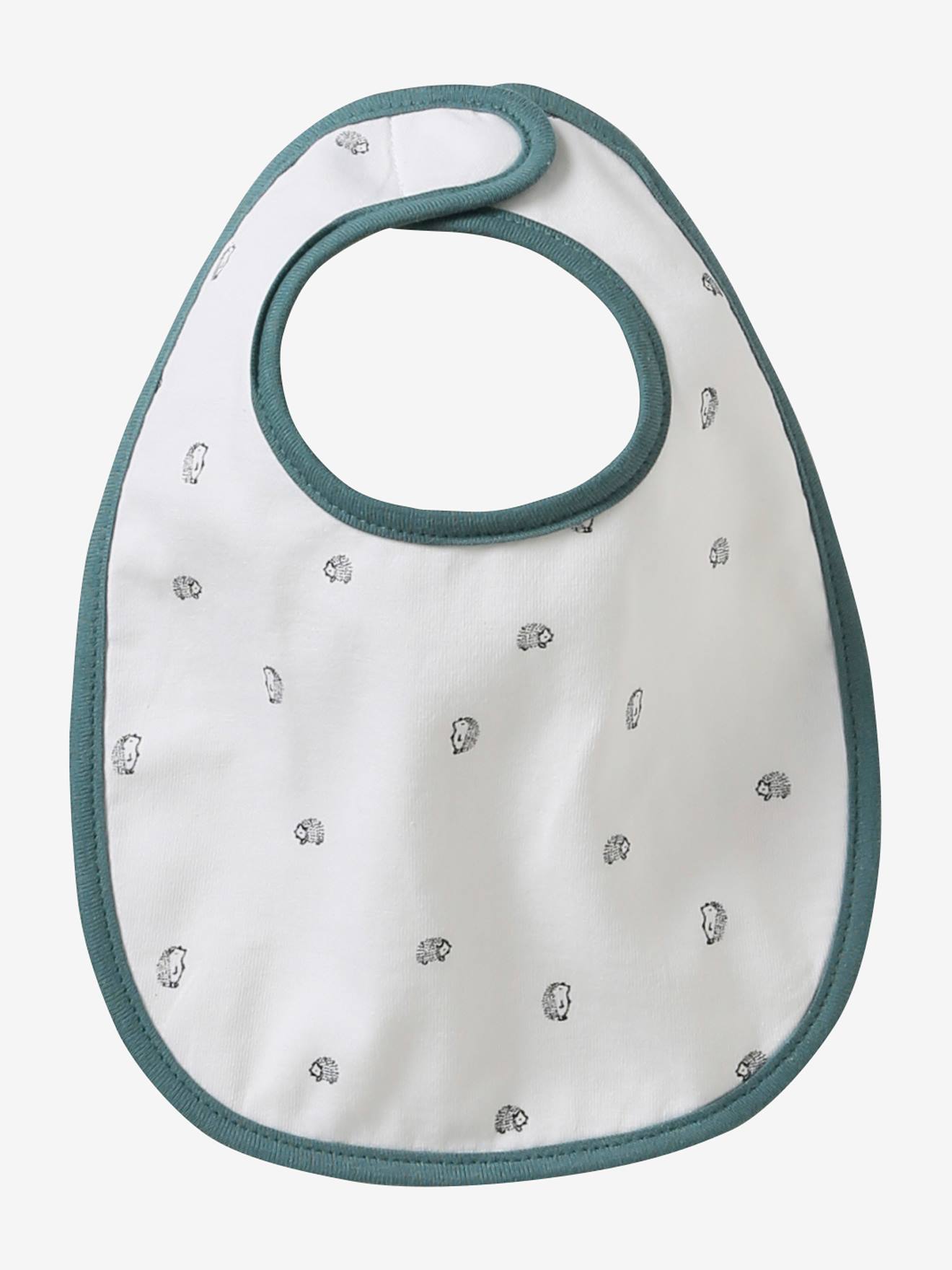 Vertbaudet Bio-Kollektion: 7er-Pack Baby-Lätzchen, Klett - pack grün lovely nature