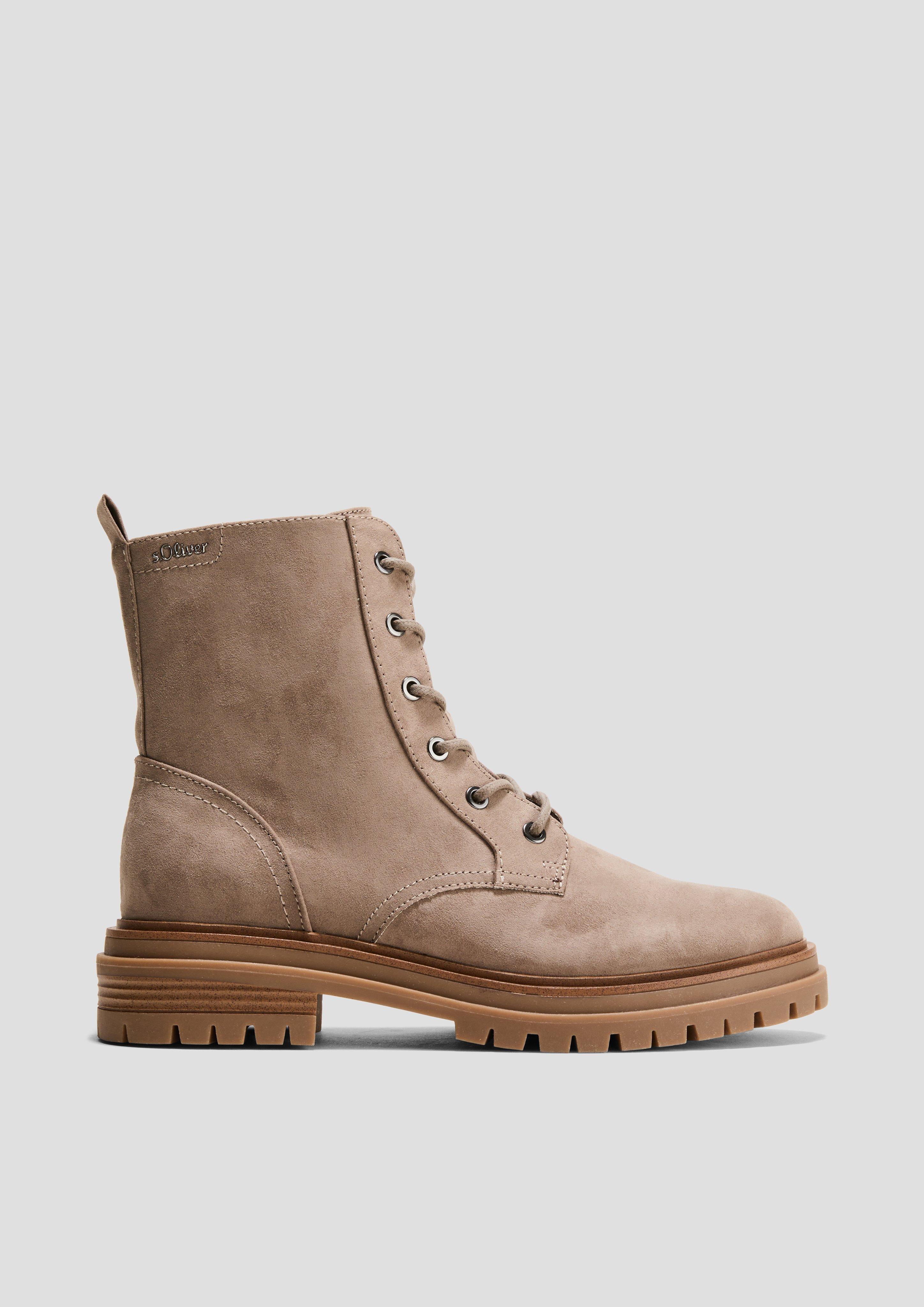 Stiefel mit Schnürung und Reißverschluss  6008279-341