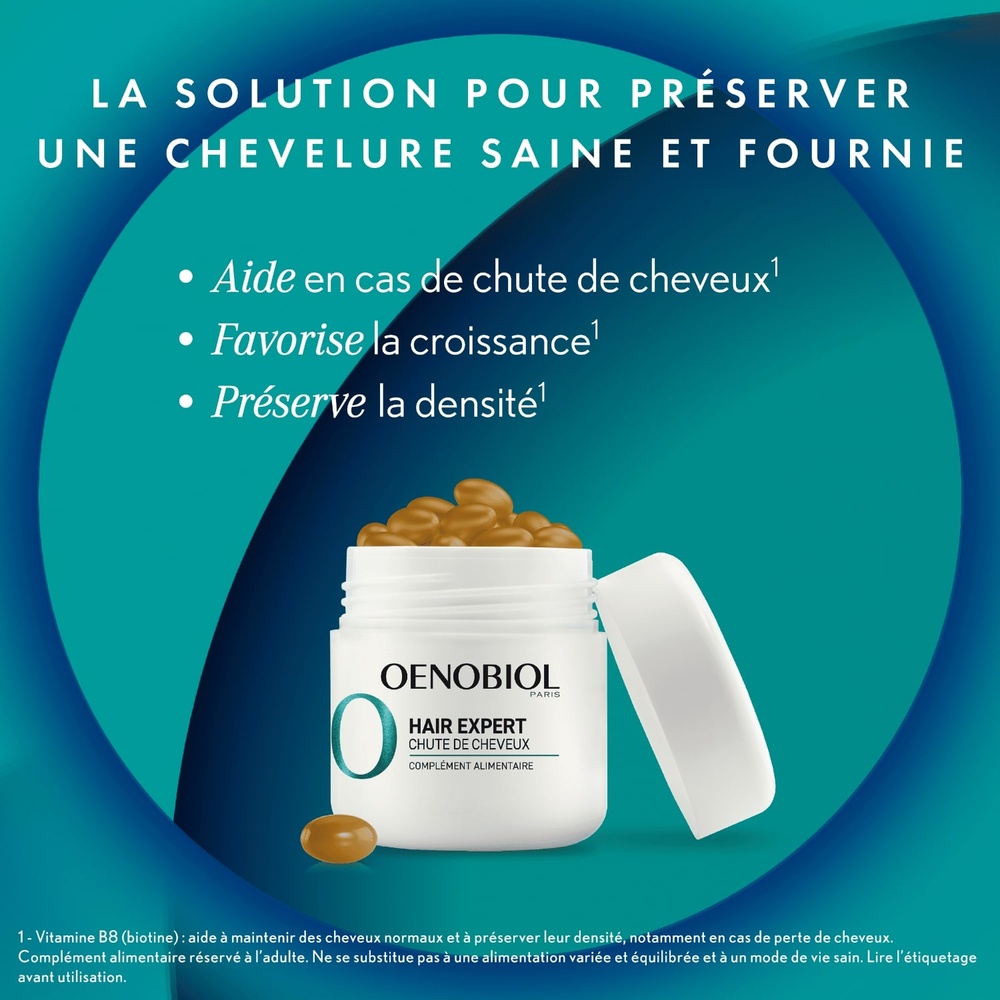 oenobiol Hair Expert Chute de Cheveux Complément alimentaire Cheveux