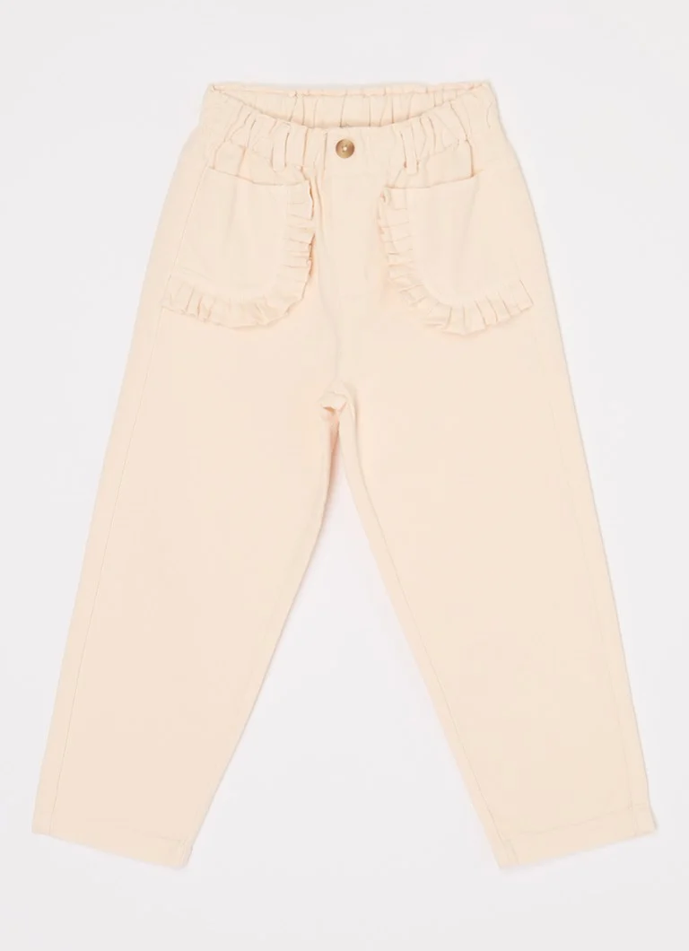 Pantaloni drepți din bumbac organic Donsje Amsterdam Phien