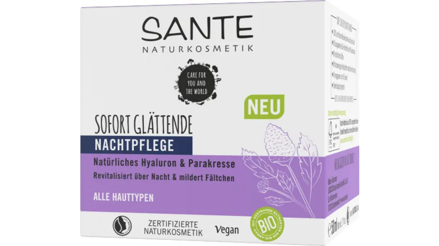 SANTE Nachtpflege sofort glättend 50 ml