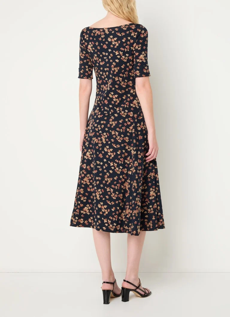 Ralph Lauren midi haljina s printom lišća