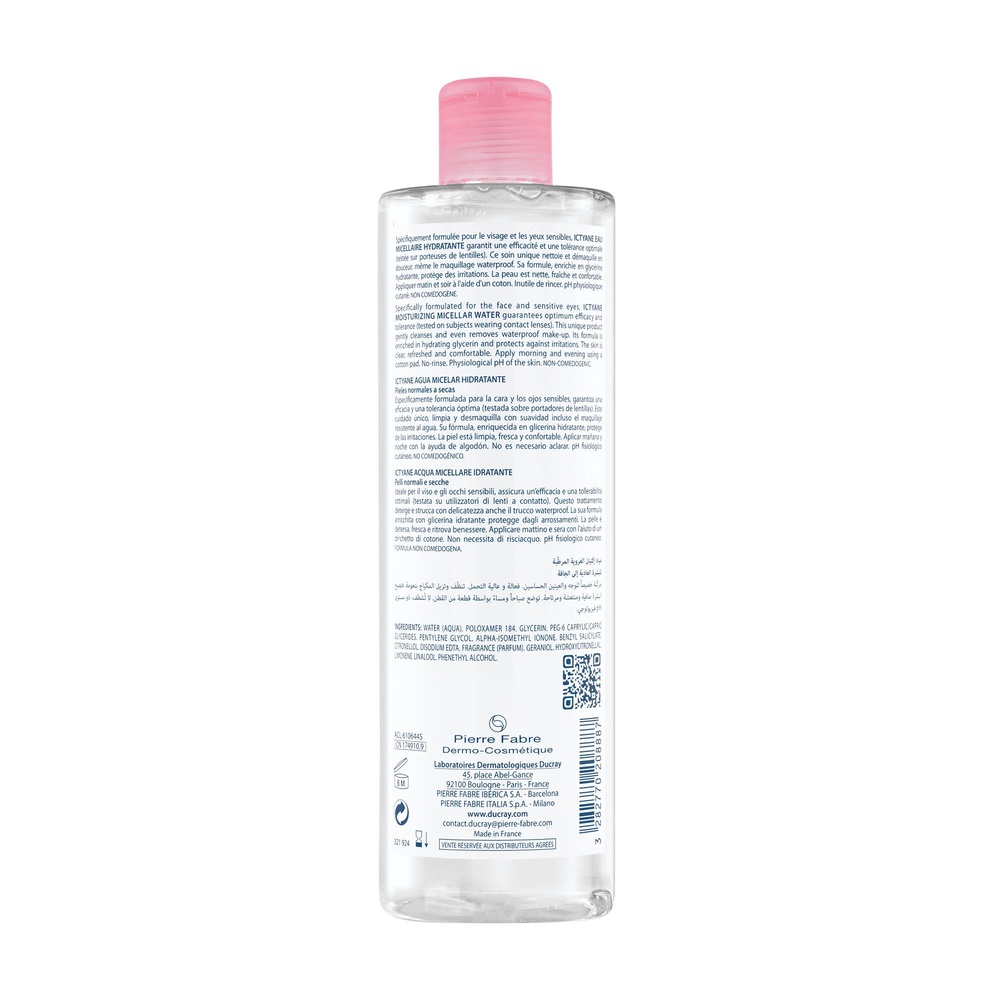 Ducray Ictyane Eau micellaire 400 ml Eau micellaire