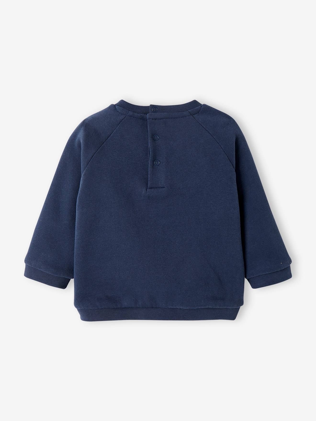 Sweat bébé en molleton personnalisable rouge