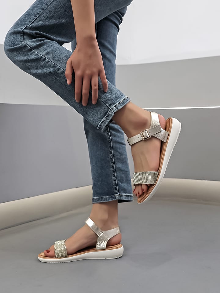 Sixth Sens Sandalen in Gold günstig kaufen