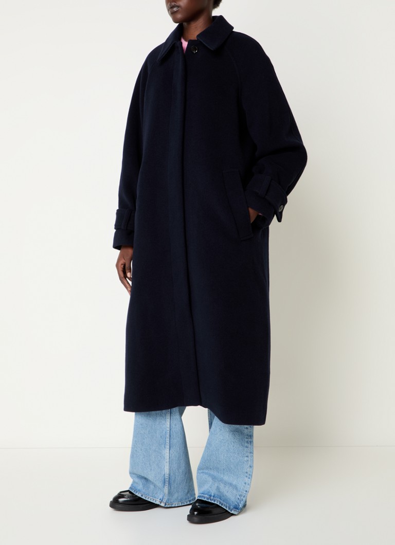 SAMSØE SAMSØE Alma coat in wool blend with side pockets