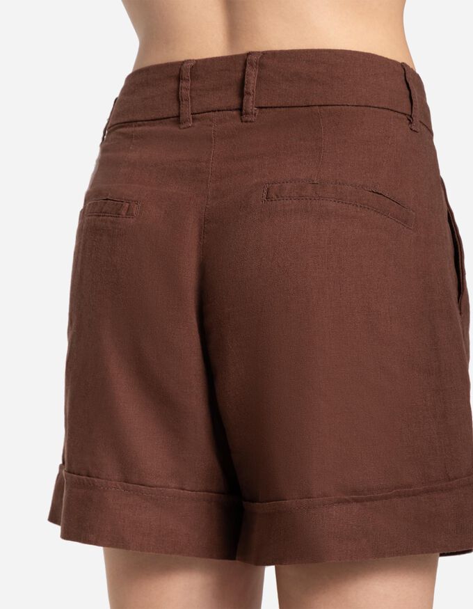 Shorts - Leinen-Mix