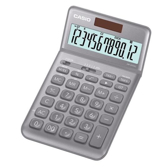 Rekenmachine CASIO JW-200SV Grijs Metallic