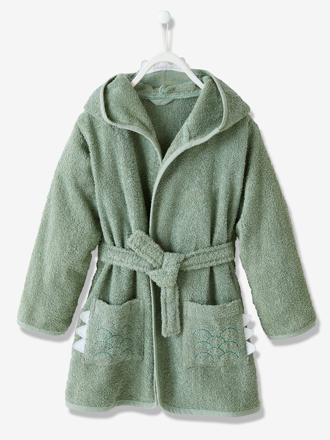Peignoir de bain enfant Crocodile vert
