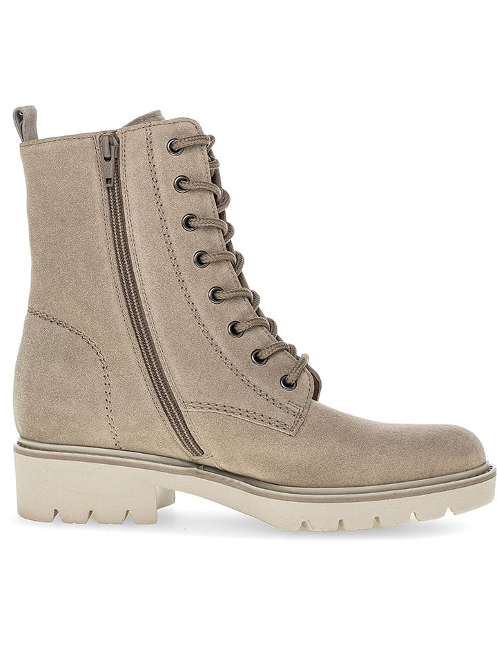 Gabor Leder-Boots in Beige günstig kaufen